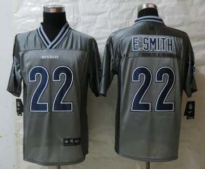 Youth NEW Dallas Cowboys 22 E.Smith Grey Vapor Elite Jerseys Youth NEW Dallas Cowboys 22 E.Smith Grey Vapor Elite Jerseys