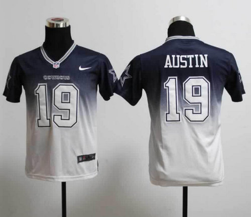 Youth NEW Dallas Cowboys 19 Miles Austin Blue White Drift Fashion II Jerseys Youth NEW Dallas Cowboys 19 Miles Austin Blue White Drift Fashion II Jerseys