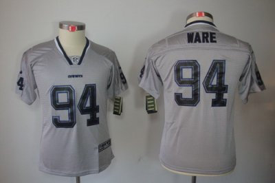 Youth NEW Dallas Cowboys 94 DeMarcus Ware Grey Jerseys(Elite Lights Out) Youth NEW Dallas Cowboys 94 DeMarcus Ware Grey Jerseys(Elite Lights Out)