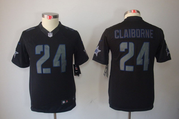 Youth NEW Dallas Cowboys #24 Morris Claiborne Black Jerseys(Impact Limited) Youth NEW Dallas Cowboys #24 Morris Claiborne Black Jerseys(Impact Limited)