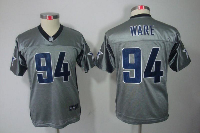 Youth NEW Dallas Cowboys 94 DeMarcus Ware Grey Shadow NFL Jerseys Youth NEW Dallas Cowboys 94 DeMarcus Ware Grey Shadow NFL Jerseys