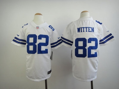 Youth Nike Dallas Cowboys 82 Jason Witten White Jerseys