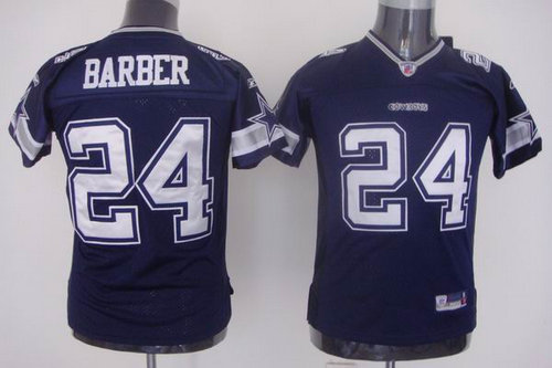 Youth Dallas Cowboys 24 Marion Barber blue jerseys