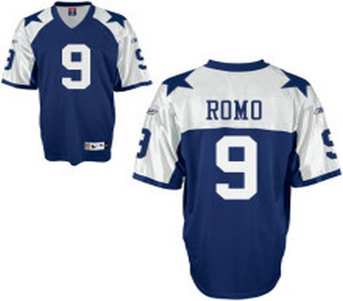 Dallas Cowboys #9 Romo Youth Blue Thanksgivings Jersey