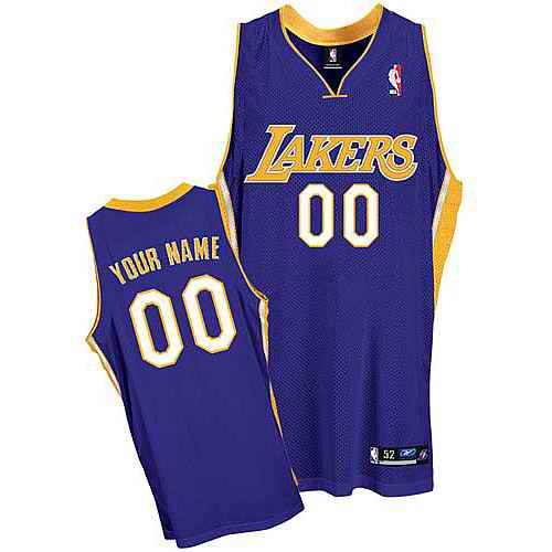 Los Angeles Lakers Custom Purple Road Jersey