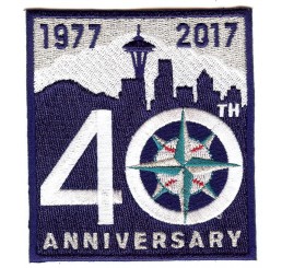 Seattle Mariners 40th Anniversary Patch