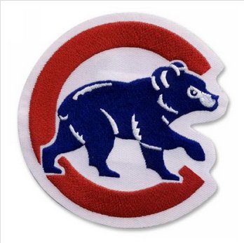 Stitched MLB Chicago Cubs Walking Bear Sleeve Patch
