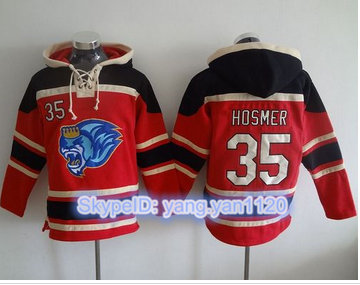 Kansas City Royals #35 Eric Hosmer Red Sawyer Hooded Sweatshirt MLB Hoodie