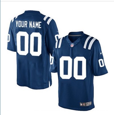 Men's Nike Indianapolis Colts Customized Limited Royal Blue Team Color NFL Jersey