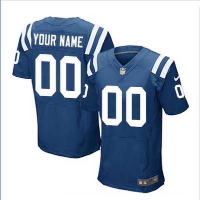Men's Nike Indianapolis Colts Customized Elite Royal Blue Team Color NFL Jersey