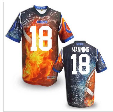 Indianapolis Colts #18 Peyton Manning Stitched NFL Elite Fanatical Version Jersey (9)