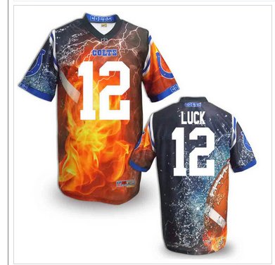 Indianapolis Colts #12 Andrew Luck Stitched NFL Elite Fanatical Version Jersey (9) Indianapolis Colts #12 Andrew Luck Stitched NFL Elite Fanatical Version Jersey (9)