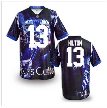 Indianapolis Colts #13 TY Hilton Stitched NFL Elite Fanatical Version Jersey (4)