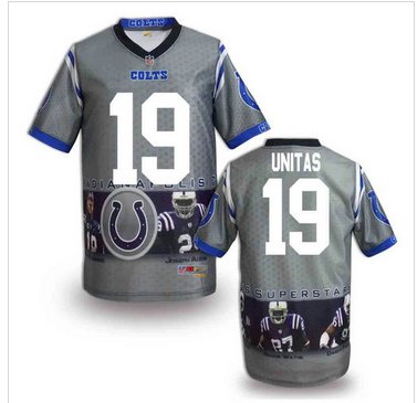 Indianapolis Colts #19 Johnny Unitas Stitched NFL Elite Fanatical Version Jersey (6)