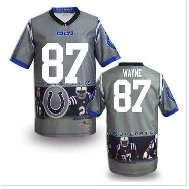 Indianapolis Colts #87 Reggie Wayne Stitched NFL Elite Fanatical Version Jersey (6)