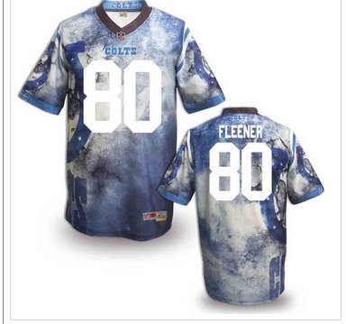 Indianapolis Colts #80 Coby Fleener Stitched NFL Elite Fanatical Version Jersey (8)