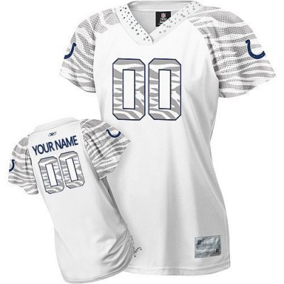 Customized Indianapolis Colts Jersey Zebra Field Flirt Fashion Football Jersey Customized Indianapolis Colts Jersey Zebra Field Flirt Fashion Football Jersey