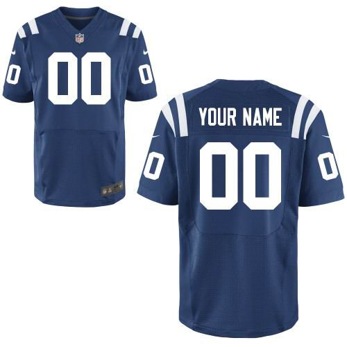 Men's Nike Indianapolis Colts Customized Elite Team Color Jerseys