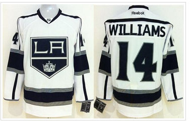 Los Angeles Kings #14 Justin Williams White Stitched NHL Jersey