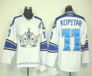 Los Angeles Kings 11 KOPITAR white nhl jerseys