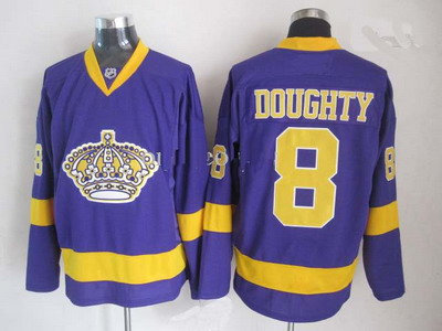 NHL Jerseys Los Angeles Kings 8 Drew Doughty Purple Gold Ice Jerseys