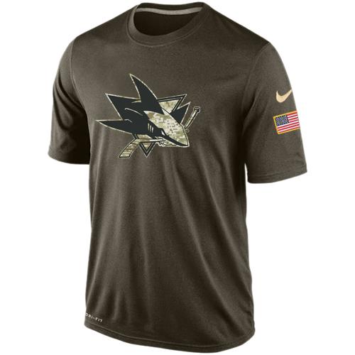 Men's San Jose Sharks Salute To Service Nike Dri-FIT T-Shirt Men's San Jose Sharks Salute To Service Nike Dri-FIT T-Shirt