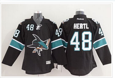San Jose Sharks #48 Tomas Hertl Black Stitched NHL Jersey San Jose Sharks #48 Tomas Hertl Black Stitched NHL Jersey