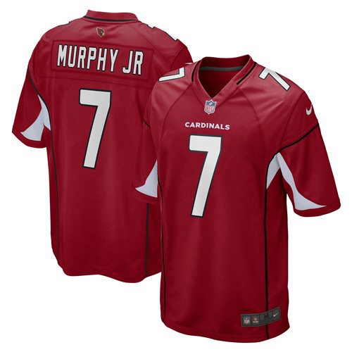 Men's Arizona Cardinals #7 Byron Murphy Jr. Red Stitched Game Jersey Men's Arizona Cardinals #7 Byron Murphy Jr. Red Stitched Game Jersey
