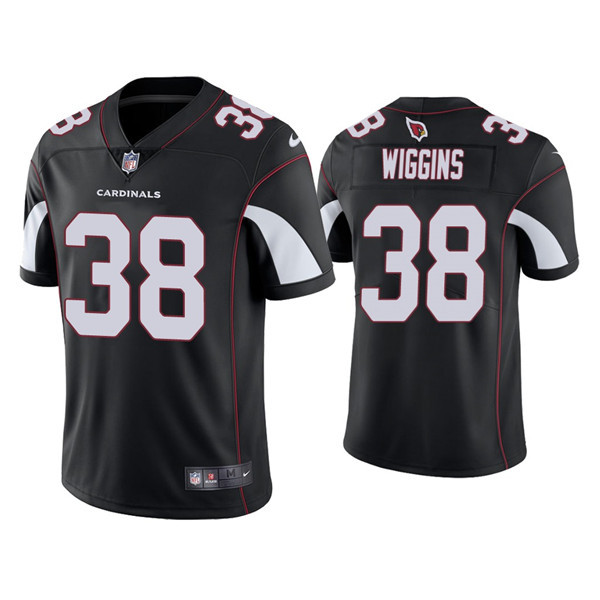 Men's Arizona Cardinals #38 James Wiggins Black Vapor Untouchable Limited Stitched Jersey Men's Arizona Cardinals #38 James Wiggins Black Vapor Untouchable Limited Stitched Jersey