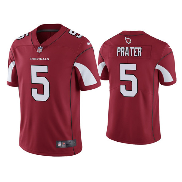 Men's Arizona Cardinals #5 Matt Prater Red Vapor Untouchable Limited Stitched Jersey Men's Arizona Cardinals #5 Matt Prater Red Vapor Untouchable Limited Stitched Jersey
