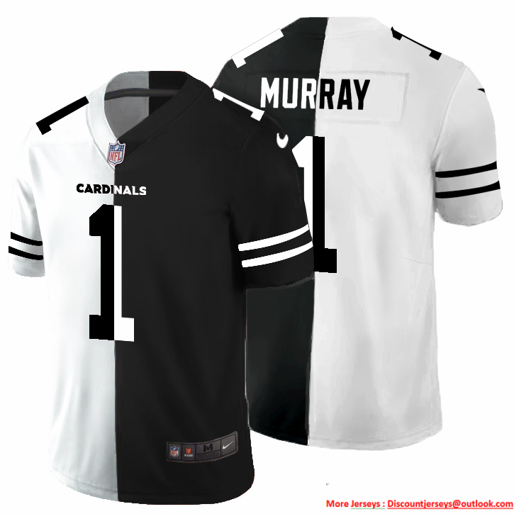 Arizona Cardinals #1 Kyler Murray Men's Black V White Peace Split Nike Vapor Untouchable Limited NFL Jersey Arizona Cardinals #1 Kyler Murray Men's Black V White Peace Split Nike Vapor Untouchable Limited NFL Jersey