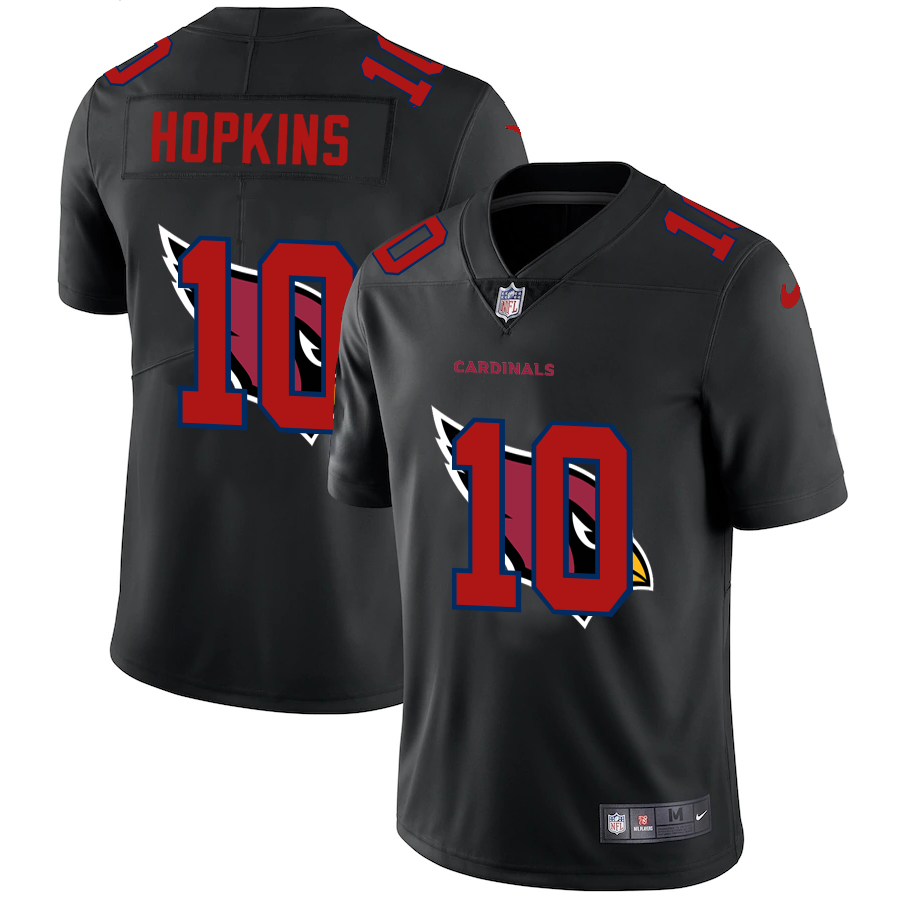 Arizona Cardinals #10 DeAndre Hopkins Men's Nike Team Logo Dual Overlap Limited NFL Jersey Black Arizona Cardinals #10 DeAndre Hopkins Men's Nike Team Logo Dual Overlap Limited NFL Jersey Black