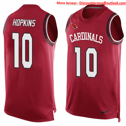 Nike Cardinals #10 DeAndre Hopkins Red Team Color Men's Stitched NFL Limited Tank Top Jersey Nike Cardinals #10 DeAndre Hopkins Red Team Color Men's Stitched NFL Limited Tank Top Jersey