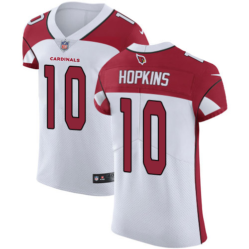 Nike Cardinals #10 DeAndre Hopkins White Men's Stitched NFL New Elite Jersey Nike Cardinals #10 DeAndre Hopkins White Men's Stitched NFL New Elite Jersey