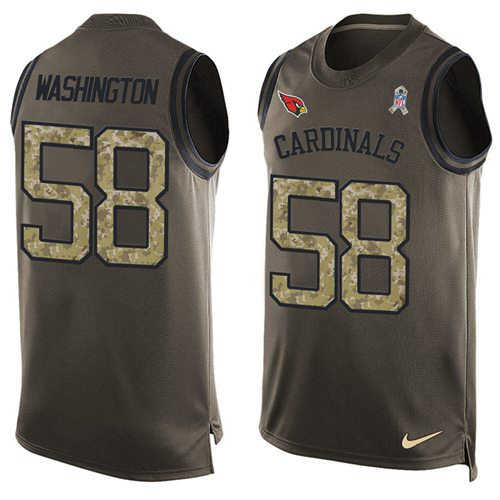 Nike Cardinals #58 Daryl Washington Green Men's Stitched NFL Limited Salute To Service Tank Top Jersey Nike Cardinals #58 Daryl Washington Green Men's Stitched NFL Limited Salute To Service Tank Top Jersey