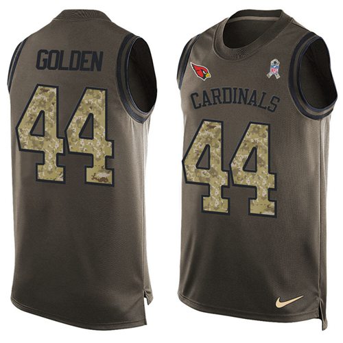 Nike Cardinals #44 Markus Golden Green Men's Stitched NFL Limited Salute To Service Tank Top Jersey Nike Cardinals #44 Markus Golden Green Men's Stitched NFL Limited Salute To Service Tank Top Jersey