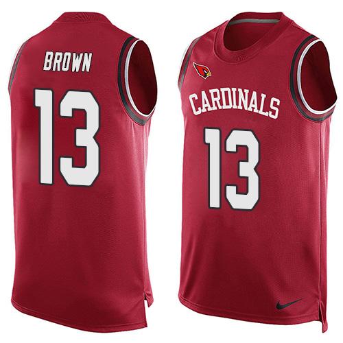 Nike Cardinals #13 Jaron Brown Red Team Color Men's Stitched NFL Limited Tank Top Jersey Nike Cardinals #13 Jaron Brown Red Team Color Men's Stitched NFL Limited Tank Top Jersey