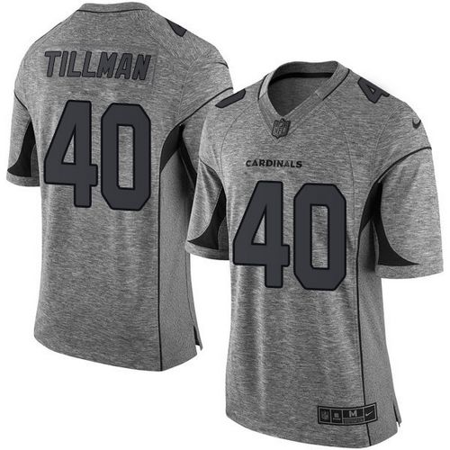 Nike Cardinals #40 Pat Tillman Gray Men's Stitched NFL Limited Gridiron Gray Jersey Nike Cardinals #40 Pat Tillman Gray Men's Stitched NFL Limited Gridiron Gray Jersey