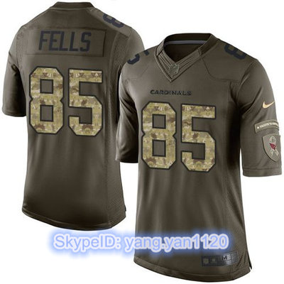 Nike Cardinals #85 Darren Fells Gresham Green Men's Stitched NFL Limited Salute to Service Jersey