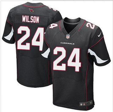 Nike Arizona Cardinals #24 Adrian Wilson Black Alternate Men's Stitched NFL Elite Jersey Nike Arizona Cardinals #24 Adrian Wilson Black Alternate Men's Stitched NFL Elite Jersey
