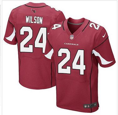 Nike Arizona Cardinals #24 Adrian Wilson Red Team Color Men's Stitched NFL Elite Jersey
