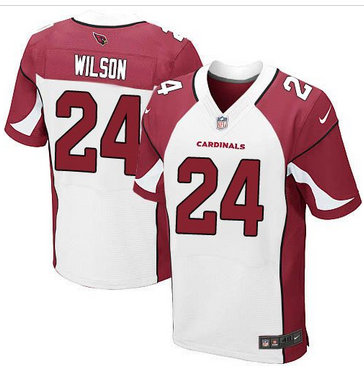 Nike Arizona Cardinals #24 Adrian Wilson White Men's Stitched NFL Elite Jersey