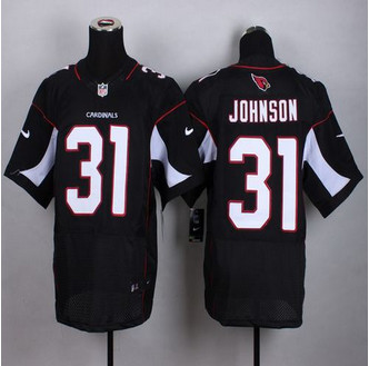 New Arizona Cardinals #31 David Johnson Black Alternate Men's Stitched NFL Elite jersey