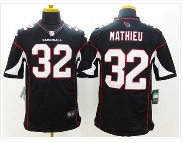New Arizona Cardinals #32 Tyrann Mathieu Black Alternate NFL Limited Jersey