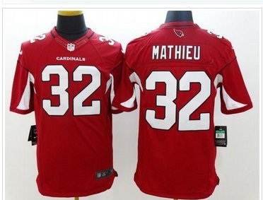 New Arizona Cardinals #32 Tyrann Mathieu Red Team Color NFL Limited Jersey