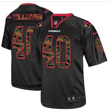 New Arizona Cardinals #40 Pat Tillman Black NFL Elite Camo Fashion Jersey