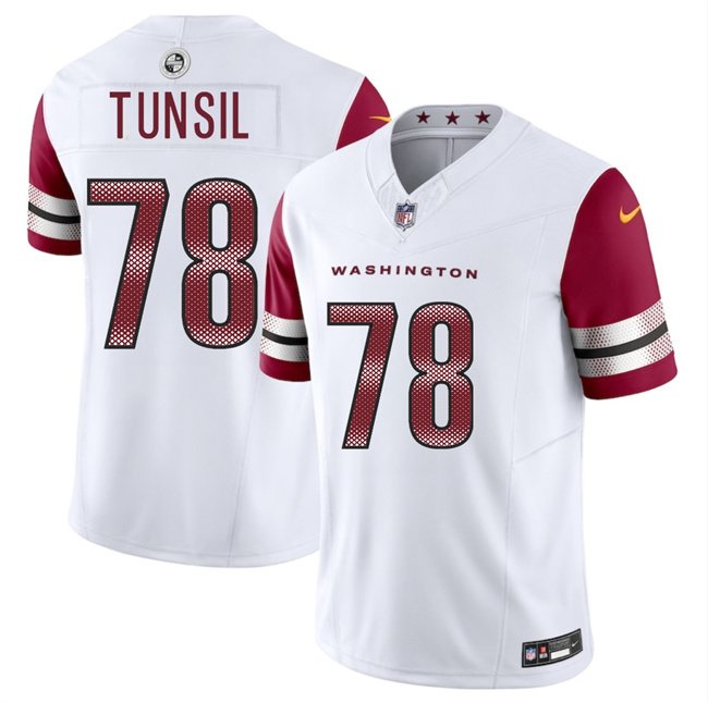 Men's Washington Commanders #78 Laremy Tunsil White 2025 F.U.S.E. Vapor Limited Stitched Football Jersey Men's Washington Commanders #78 Laremy Tunsil White 2025 F.U.S.E. Vapor Limited Stitched Football Jersey