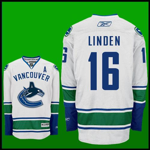 NHL Vancouver Canucks #16 Linden White Jersey NHL Vancouver Canucks #16 Linden White Jersey