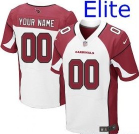 Nike Arizona Cardinals Customized Elite White Jerseys