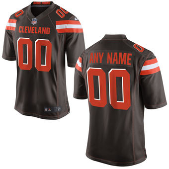 Cleveland Browns Nike Custom Game Jersey - Brown Cleveland Browns Nike Custom Game Jersey - Brown